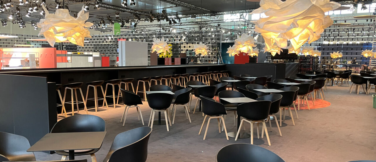 Messestand Palmberg, Messe Orgatec, Messebau ISINGERMERZ
