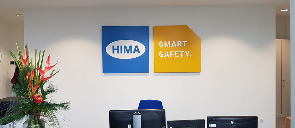 Digifant, Werbetechnik, HIMA, Messe Achema, Messegrafik, Messedesign, Wiesbaden, Branding, Firmenzentrale