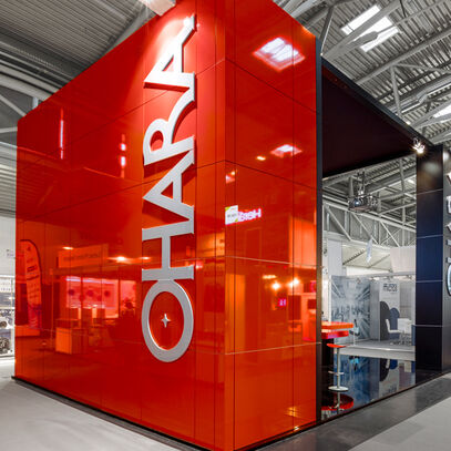 Ohara, Messe Laserworld, Messedesign, Messe München, Messebau ISINGERMERZ 