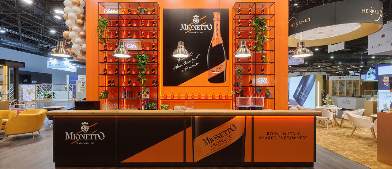 Messe Prowein Düsseldorf, Messestand Henkell Freixenet, Messebau ISINGERMERZ