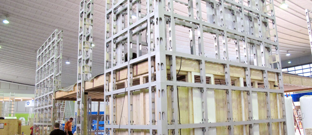 ISINGERMERZ, Messebau, Messebaukasten, ISIDesign, Messesystem, Messekonstruktion