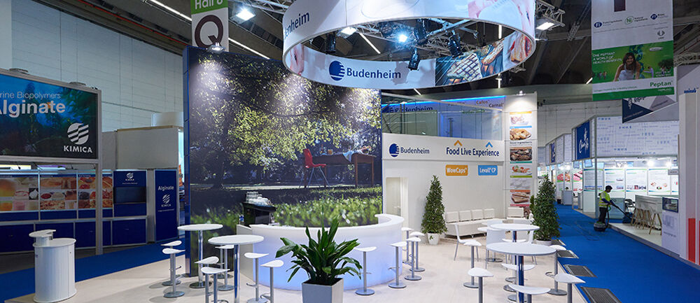 Messestand Chemische Budenheim, Messebau ISINGERMERZ, Messekonzept