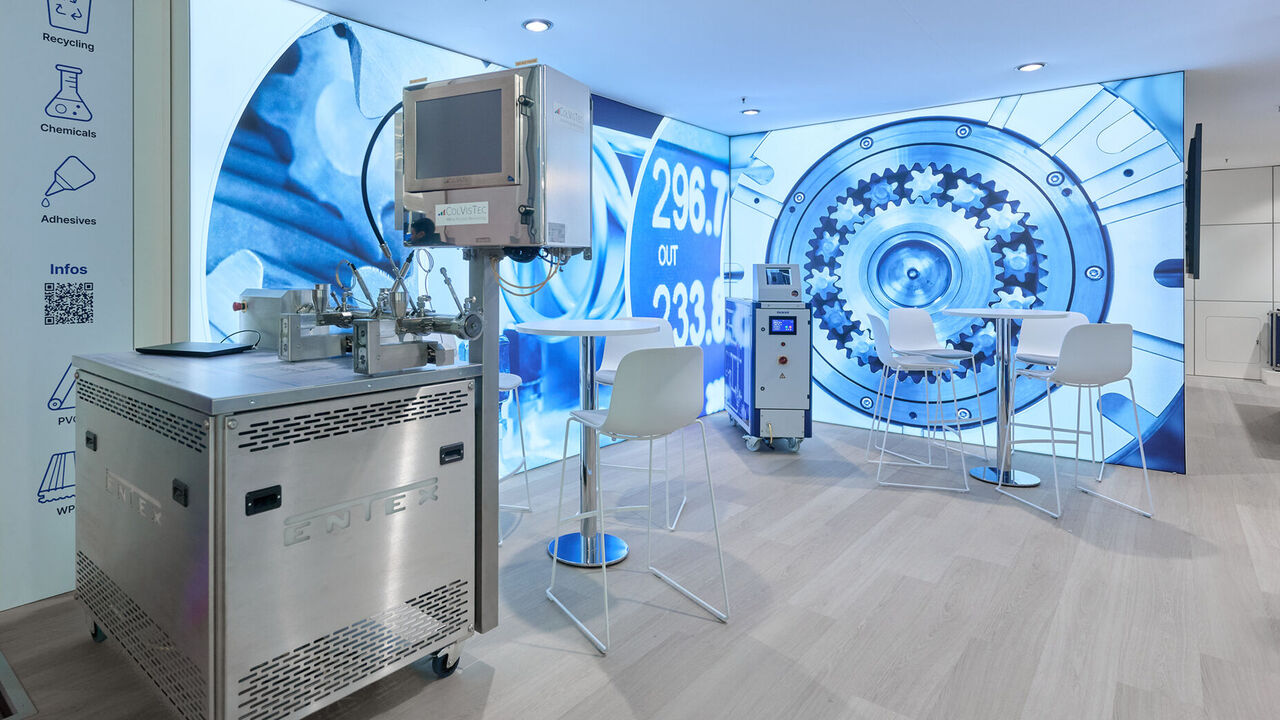 Messestand Entex, Messe K, Düsseldorf, Messebau ISINGERMERZ