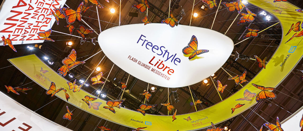 Messestand Abbott, Messe DDG Hamburg, Messebau ISINGERMERZ