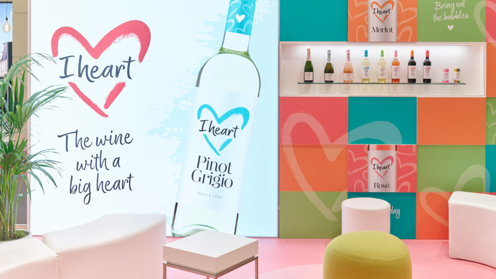 Messestand Henkell Freixenet, Messe Prowein, Düsseldorf, Isingermerz, Messedesign