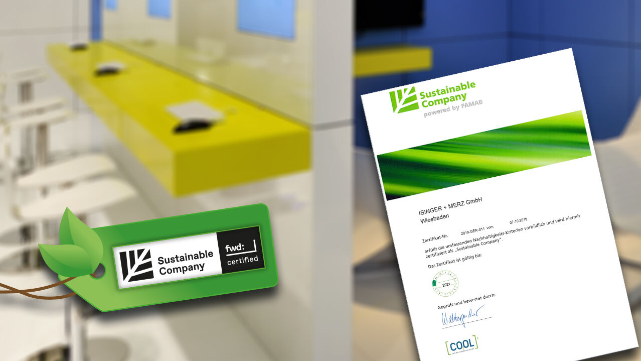 Nachhaltigkeit, Sustainable company, Zertifikat