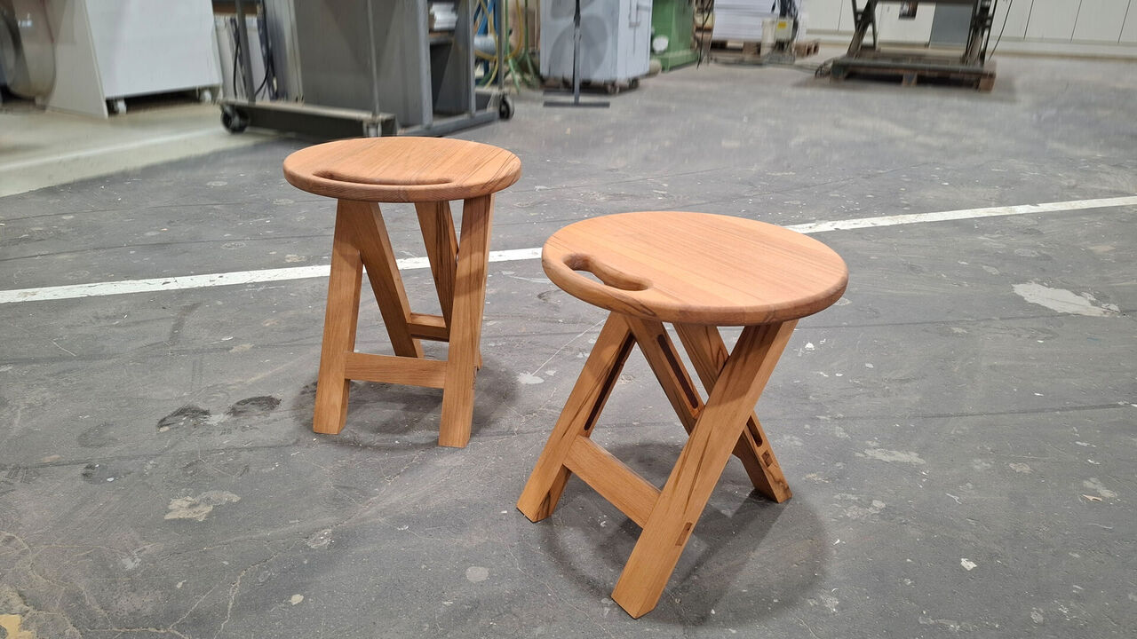 vocational training, craftsmanship, stool making, stool work, Isingermerz