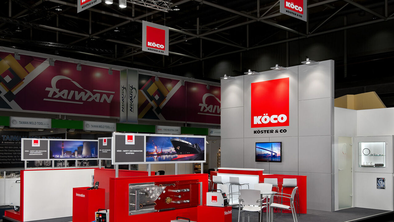 Messestand Köster, Messe Euroblech, Messebau