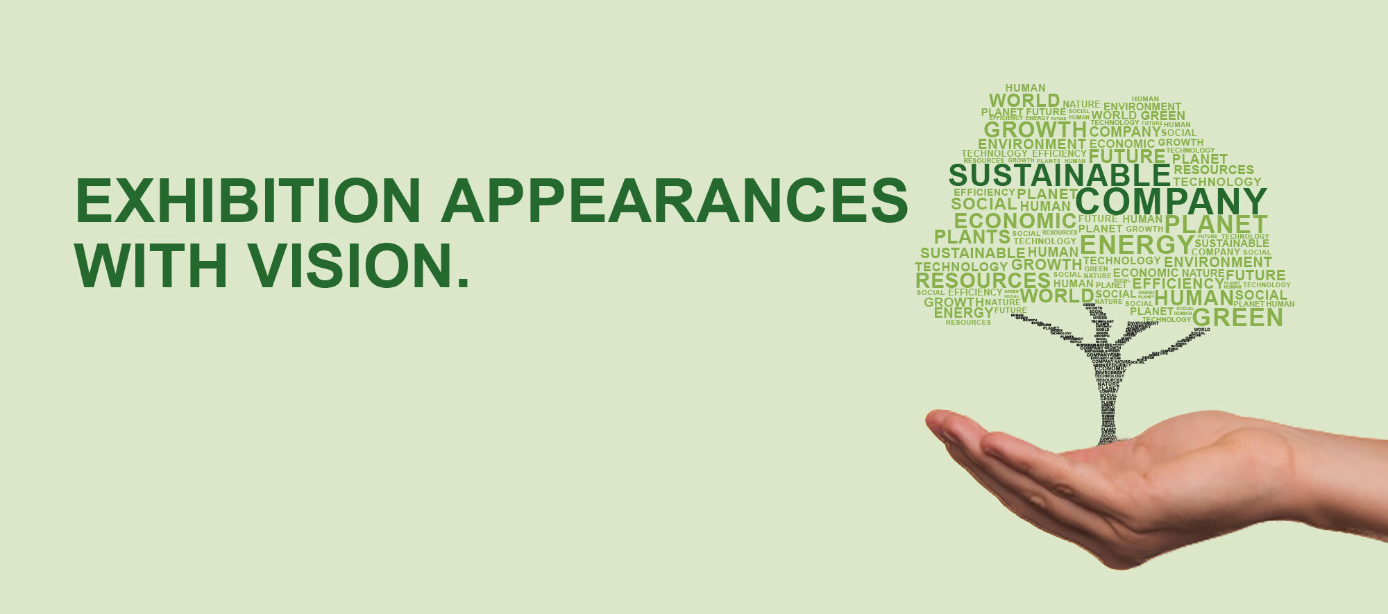 Sustainable trade fair appearances