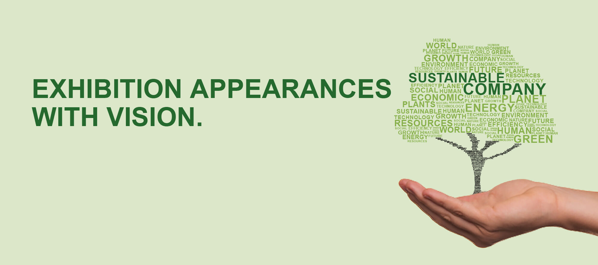 Sustainable trade fair appearances