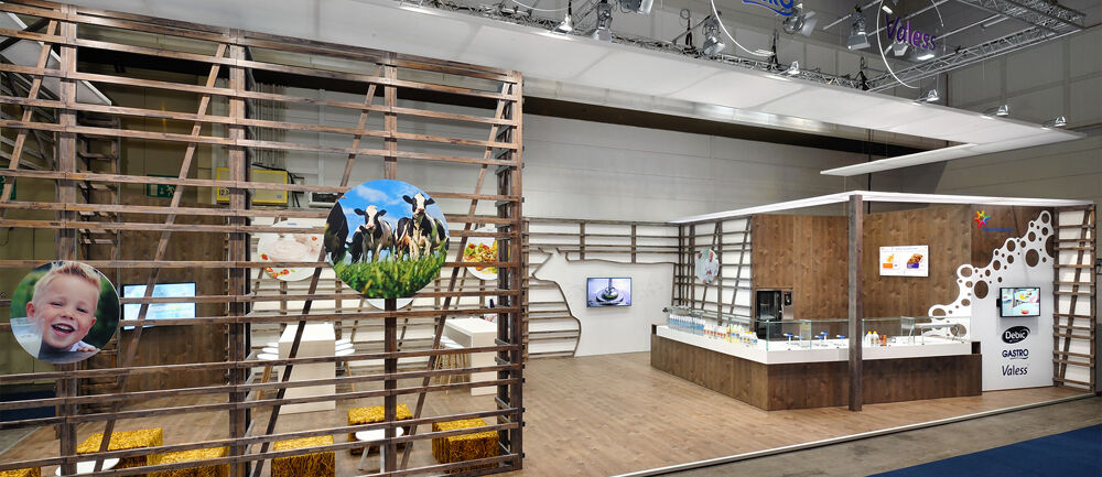 Messestand Friesland Campina, Messe Internorga, Messebau Isingermerz