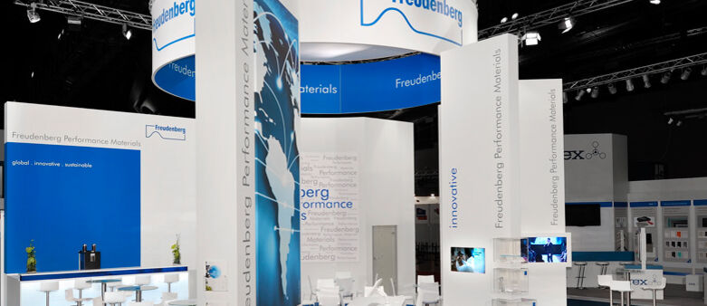 Messestand, Freudenberg Performance Materials, Messe Techtextil, Frankfurt, Messebau Isingermerz