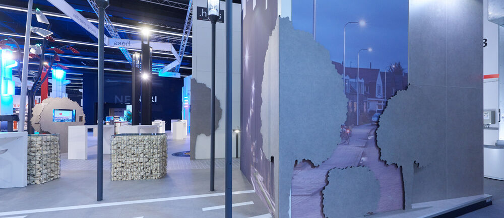 Messestand Hess, Messe Light + Building, Messebau ISINGERMERZ, Reno Elements, Standbau