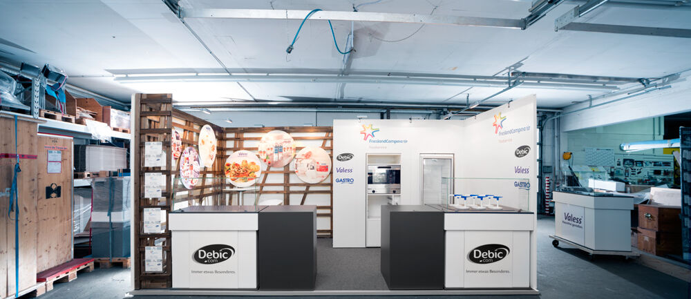 Messestand Friesland Campina, Messe Internorga, Messebau Isingermerz