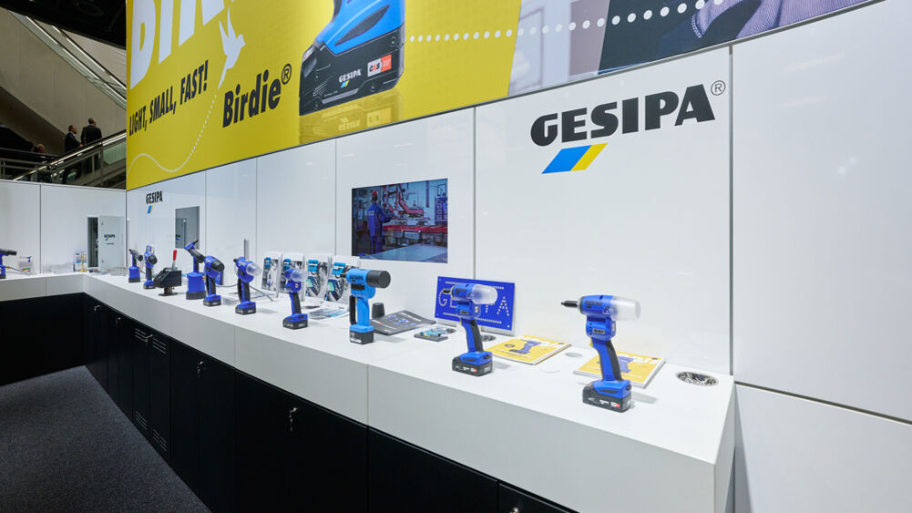 Messestand Gesipa, Eisenwarenmesse Köln, Isingermerz, Messedesign