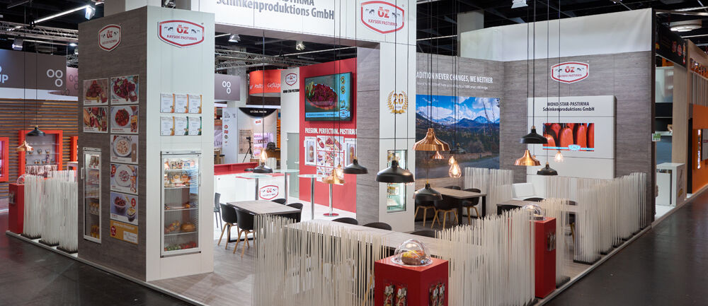 Messestand Mondstar Pastirma, Messe Anuga, Messebau ISINGERMERZ, Messedesign