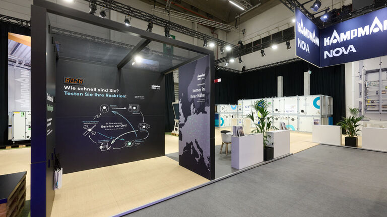 Messebau auf der ISH in Frankfurt von Isinger und Merz