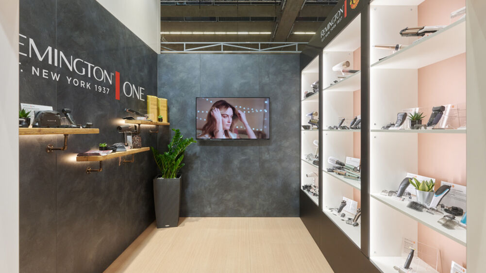 Messestand Showroom, Produktpräsentation