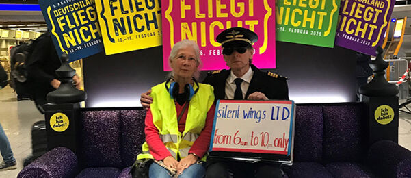 Aktion Deutschland fliegt nicht, gemeinsam nix tun, Sofa, Digifant, Werbetechnik
