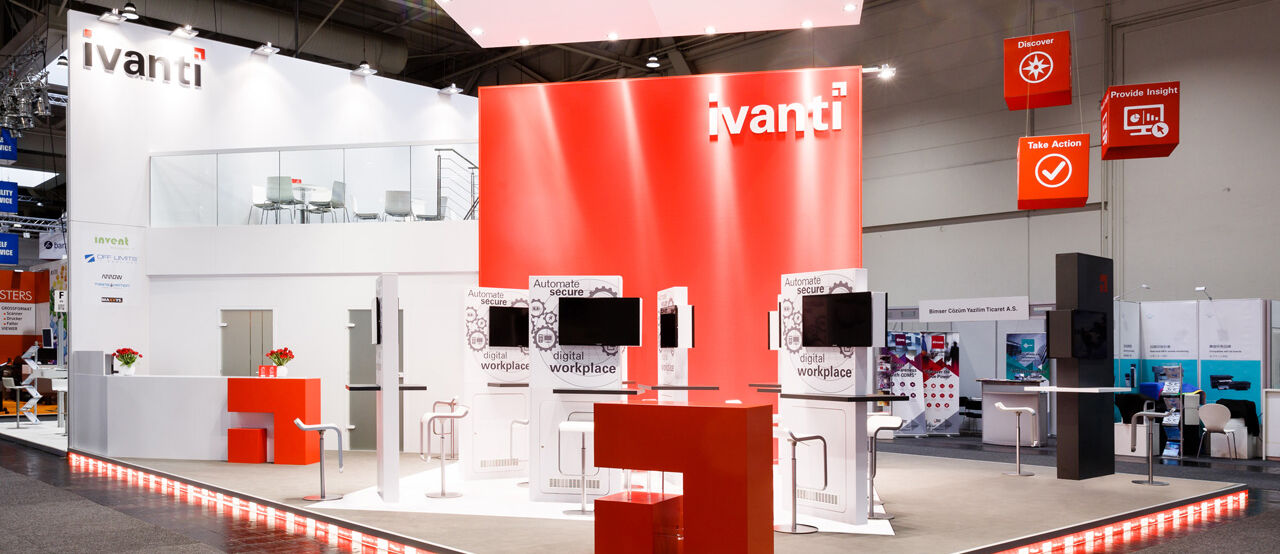 Messestand auf der Cebit in Hannover