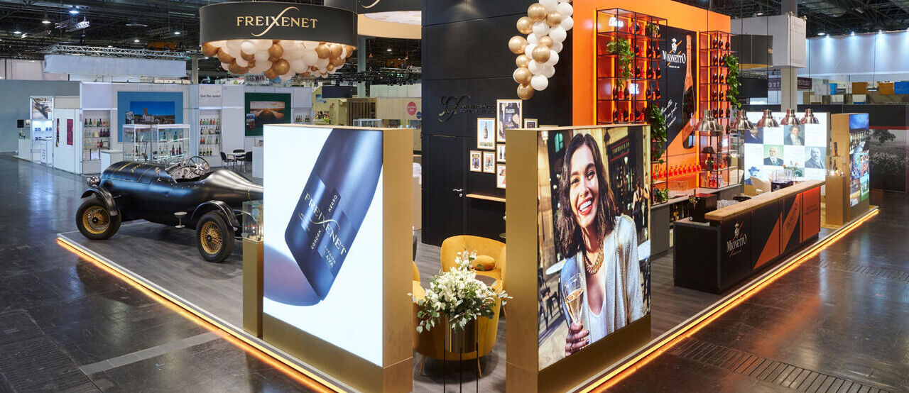 Messe Prowein Düsseldorf, Messestand Henkell Freixenet, Messebau ISINGERMERZ