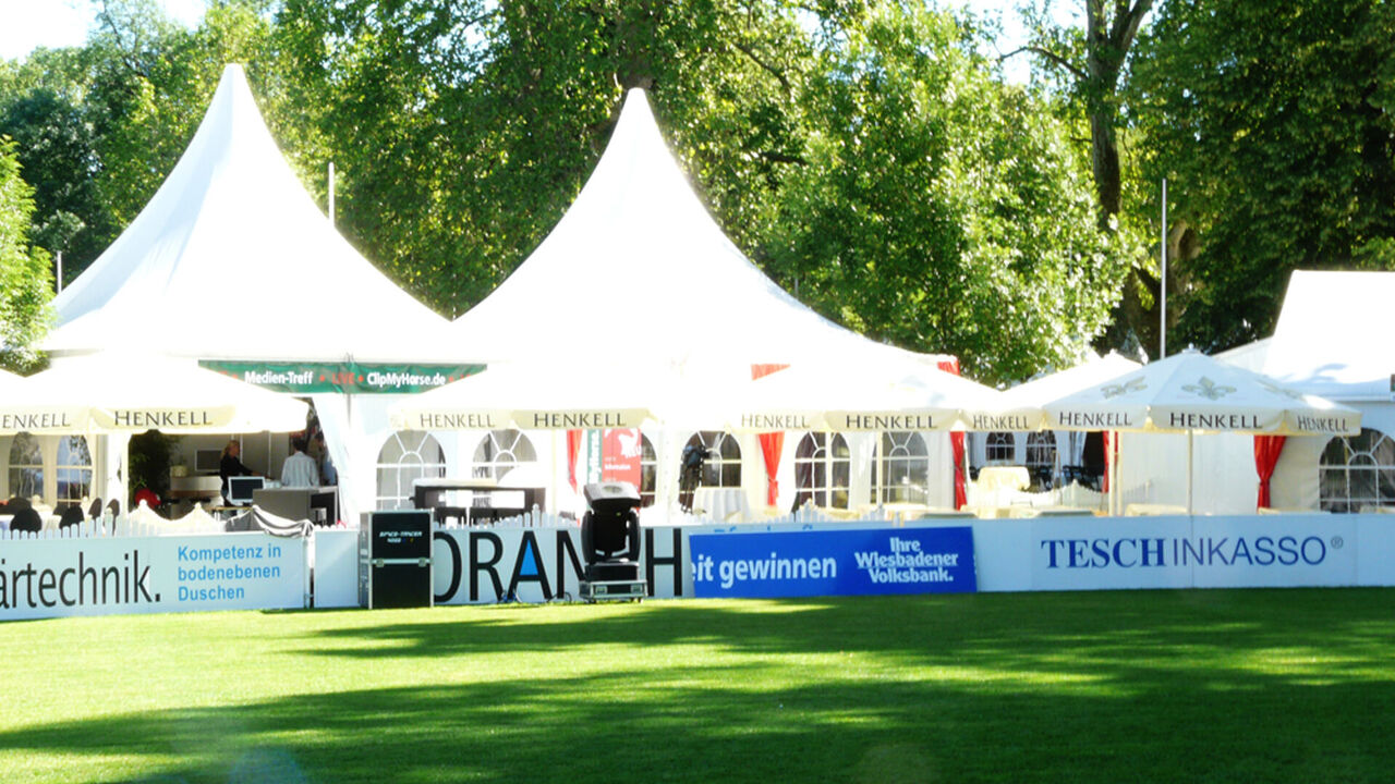Henkell, Pfingstturnier, Springreiten, Dressur, Eventbau ISINGERMERZ