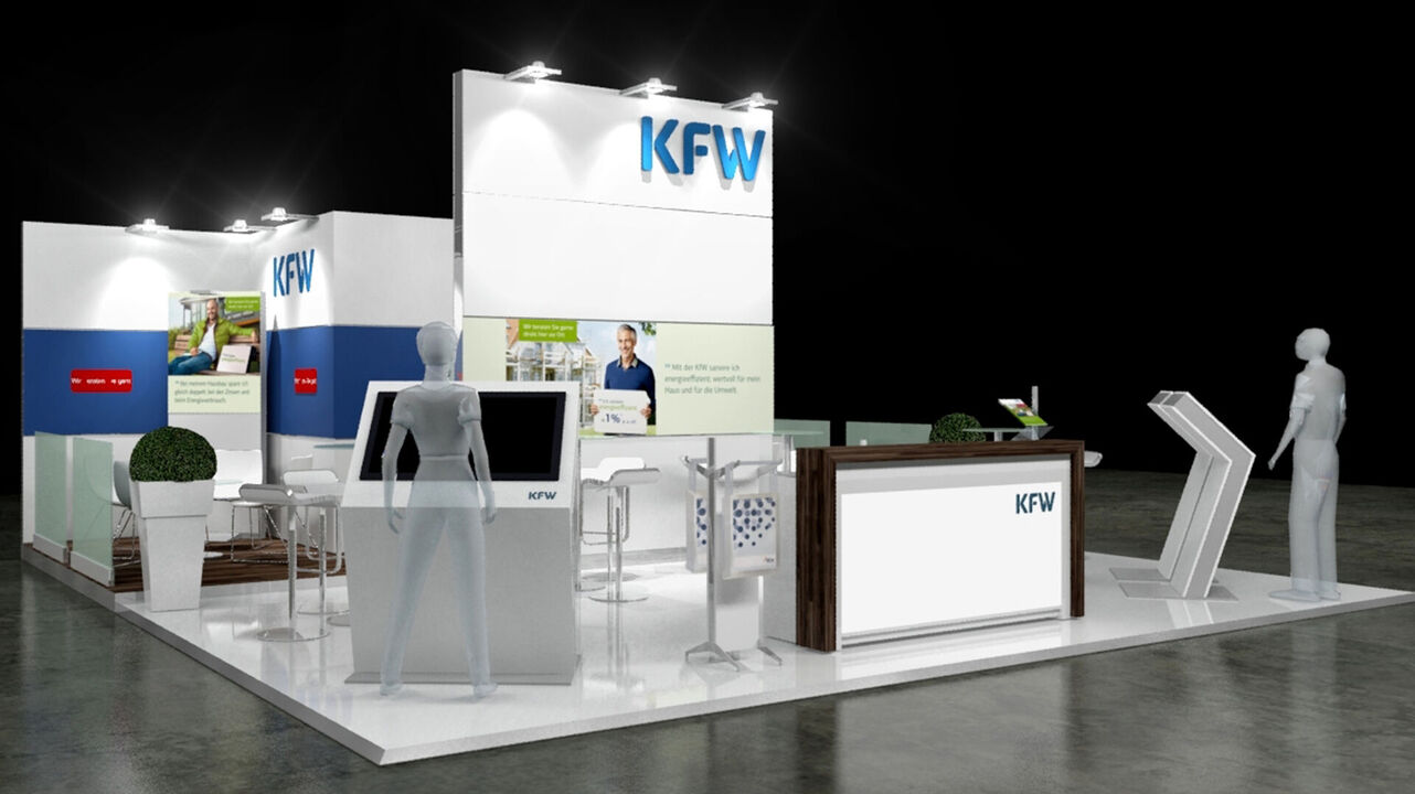 KfW Messestand Pitchgewinn
