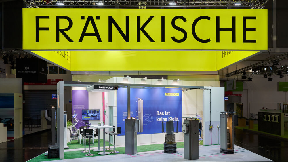Messestand Fränkische Rohrwerke, Messe Power2Drive, Messebau