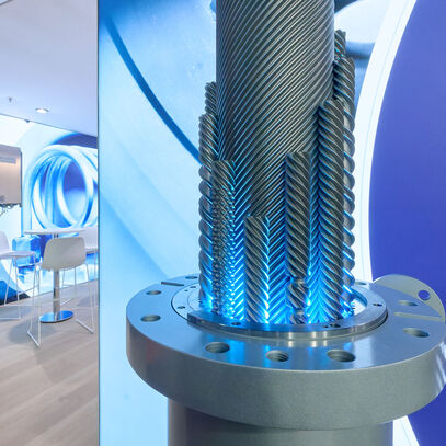 Exhibit presentation, display piece, trade fair appearance, exhibition stand, Düsseldorf