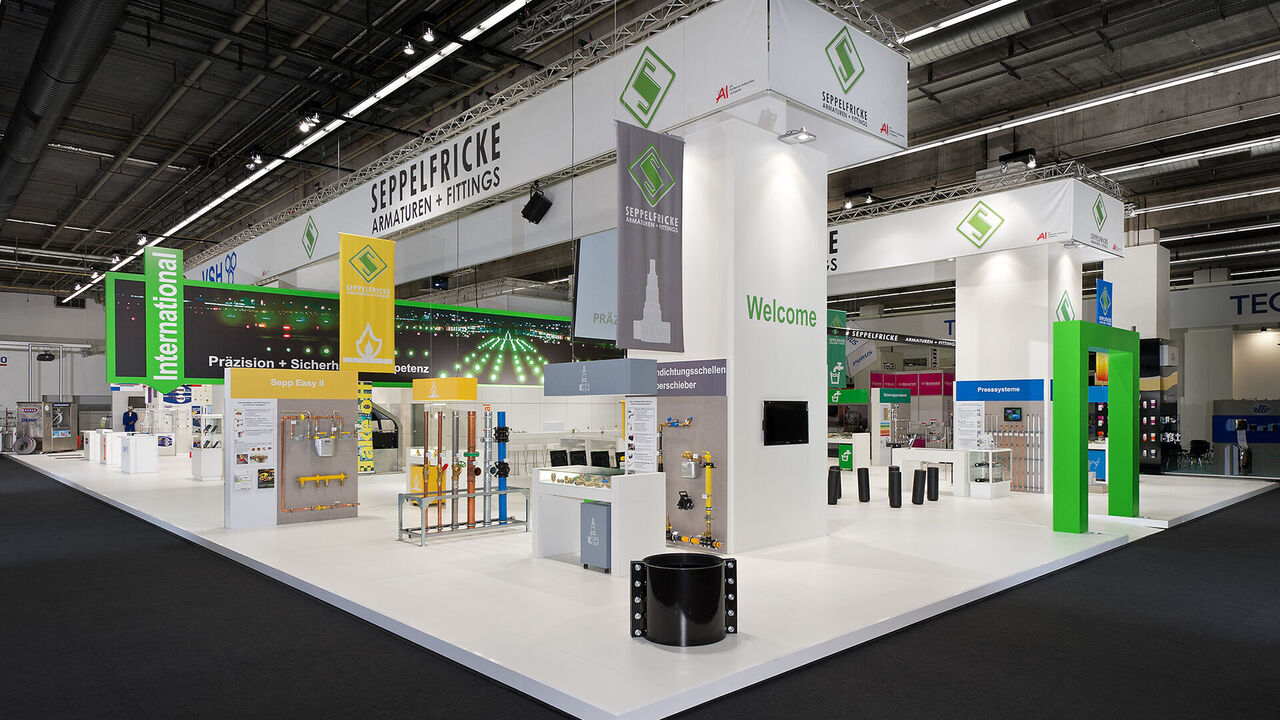 Messestand Seppelfricke, Messe ISH Frankfurt, Messebau ISINGERMERZ