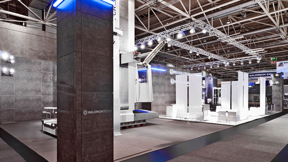 Messestand Waldrichsiegen, Messe EMO, Messebau ISINGERMERZ