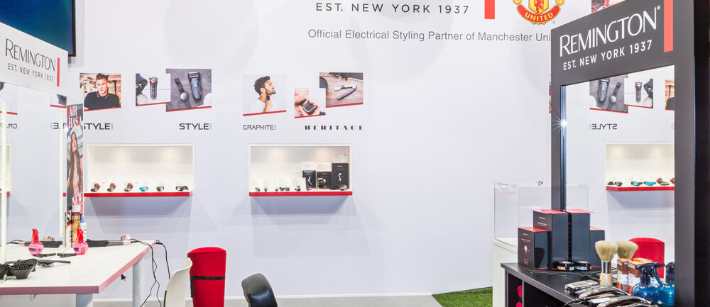 Messestand Remington, RussellHobbs, Varta, Messe IFA, Standbau, Isingermerz