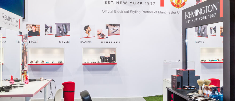 Messestand Remington, RussellHobbs, Varta, Messe IFA, Standbau, Isingermerz