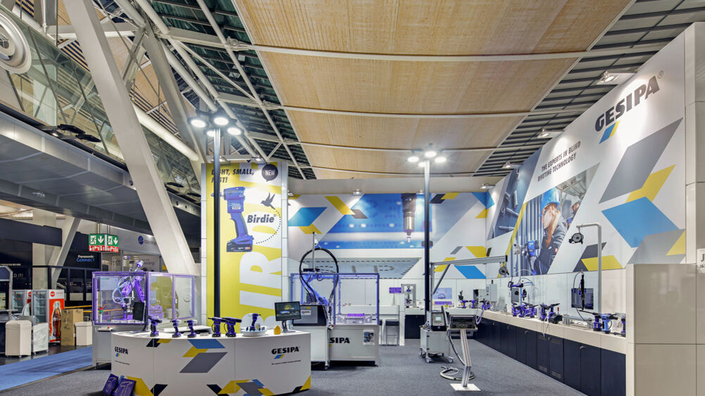 Messestand Gesipa, Messe Euroblech, Isingermerz, Messekonzept