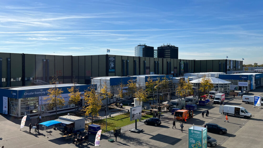 Messestand VDMA, Messe K, Düsseldorf, Circular Economy, Kreislaufwirtschaft, Nachhaltigkeit, Isingermerz, Messebau, Eventbau
