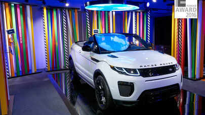 Agentur, Voss+Fischer, ISINGERMERZ, Famab Award, Range Rover Event, Messearchitektur, Eventkonzept, Pop-Up Urban Jungle, Range Rover Evoque Cabriolet