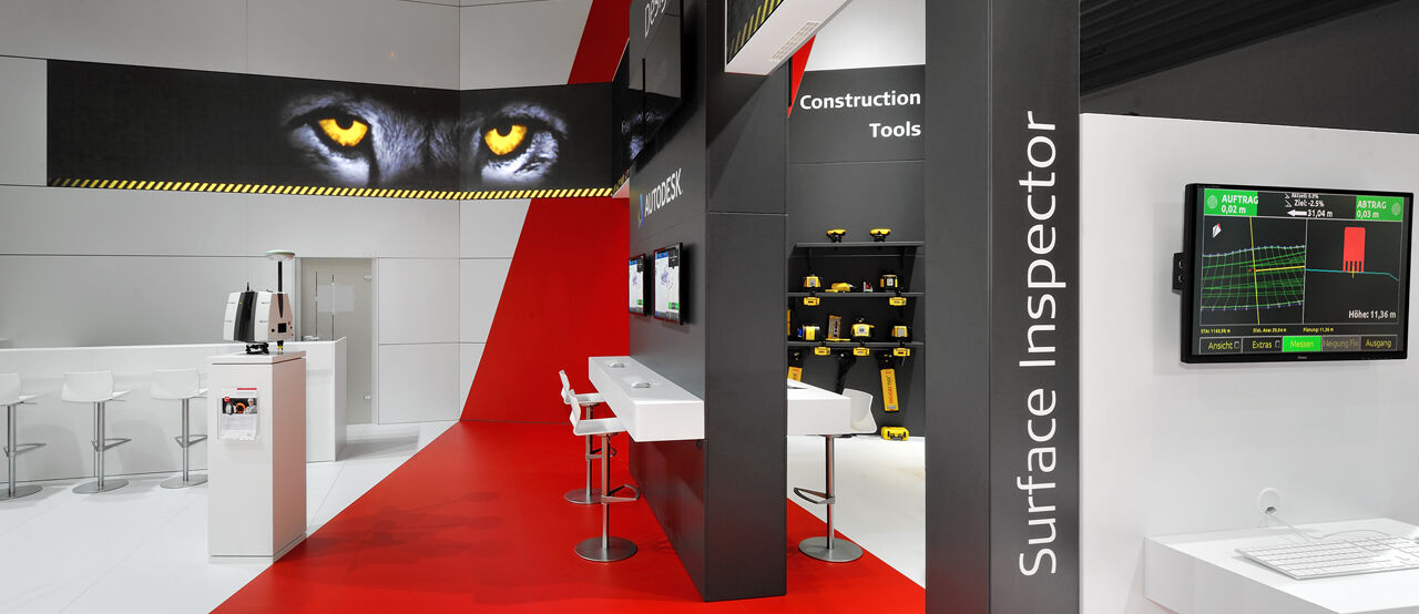 Messe Bauma, Messestand Leica, Messebau ISINGERMERZ