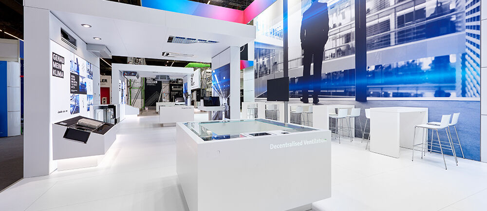 Messestand Kampmann, Messe ISH, Messebau, ISINGERMERZ, Frankfurt, Standdesign