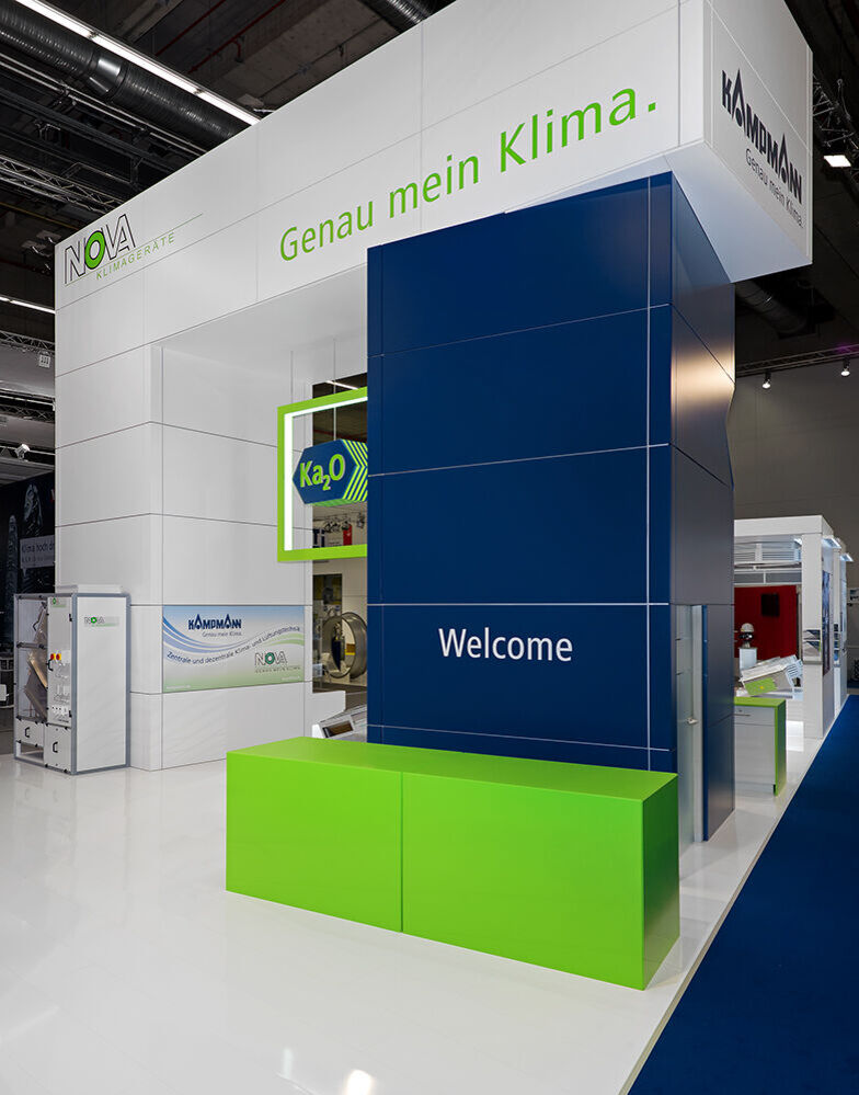 Messestand Kampmann, Messe ISH Frankfurt, Messebau ISINGERMERZ