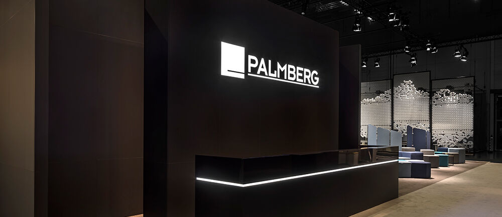 Messestand Palmberg, Messe Orgatec, Köln, Messebau ISINGERMERZ, Agentur Voss+Fischer, Büromöbelhersteller, Handwerk, Kaffeebecher, Messestandbau