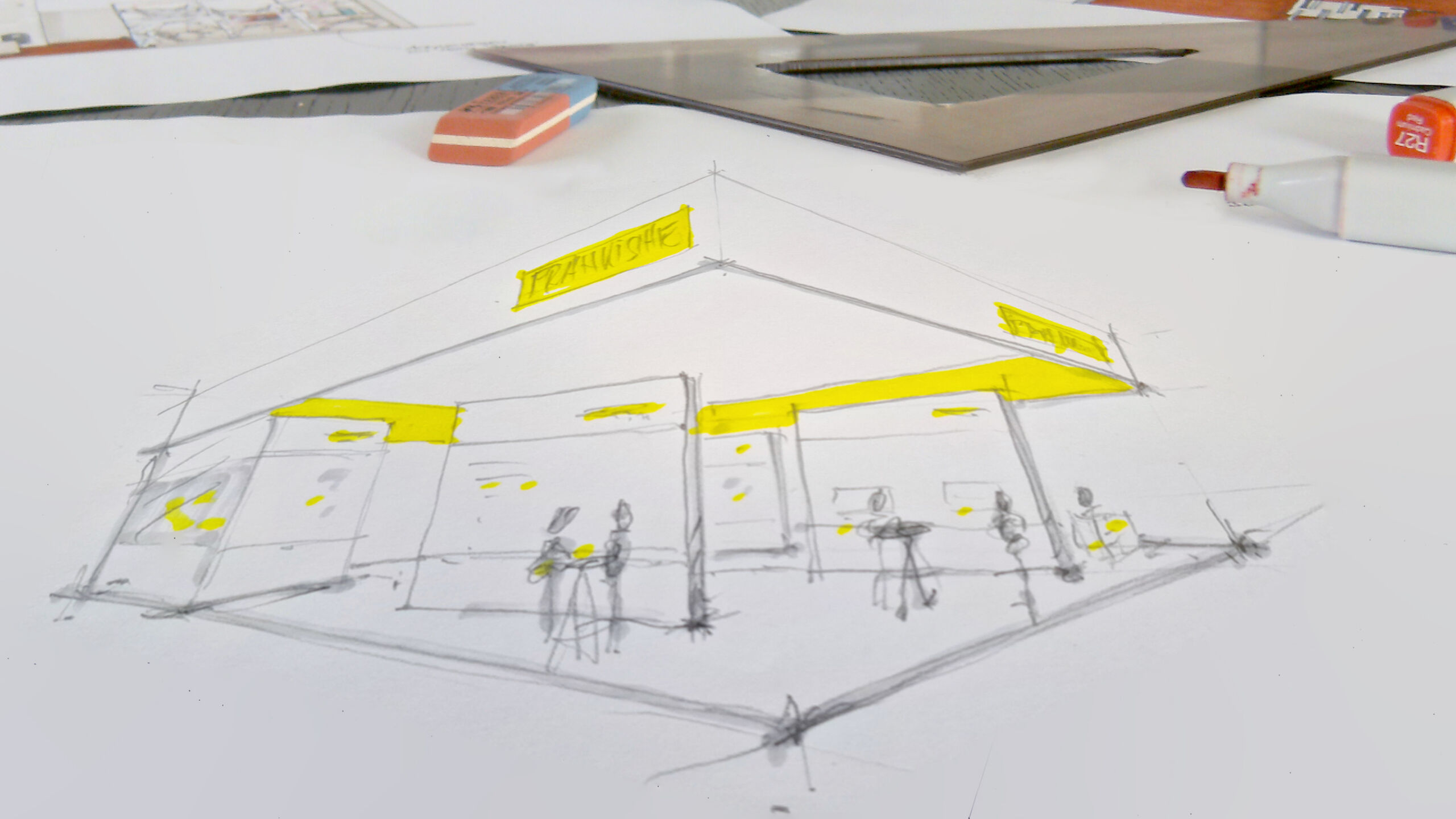 Messekonzept, 3D Handvisualisierung, Messedesign