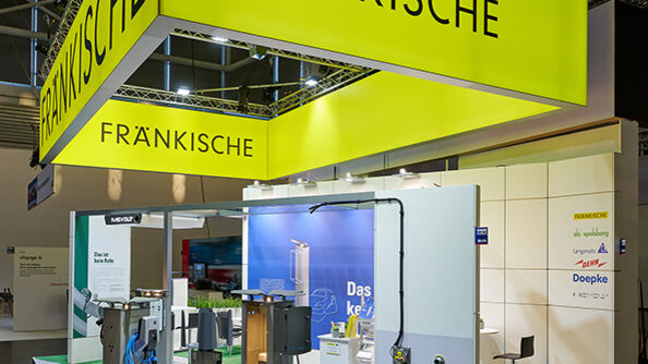 Messestand Fränkische Rohrwerke, Messe Power2Drive, Messekonzept