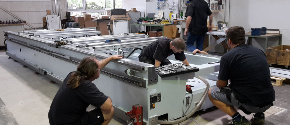 Isingermerz, Wiesbaden, Produktion, Werkstatt, Maschinenpark, CNC, Messebau