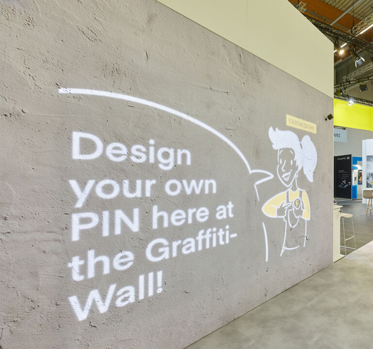 Graffitiwand, Besuchermagnet, Messeaktion