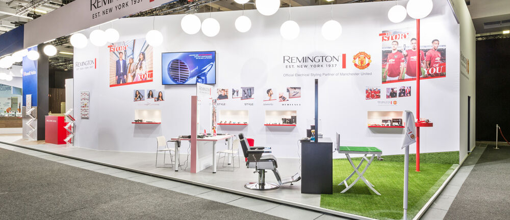 Messestand Remington, RussellHobbs, Varta, Messe IFA, Messebau, Isingermerz, Messekonzept