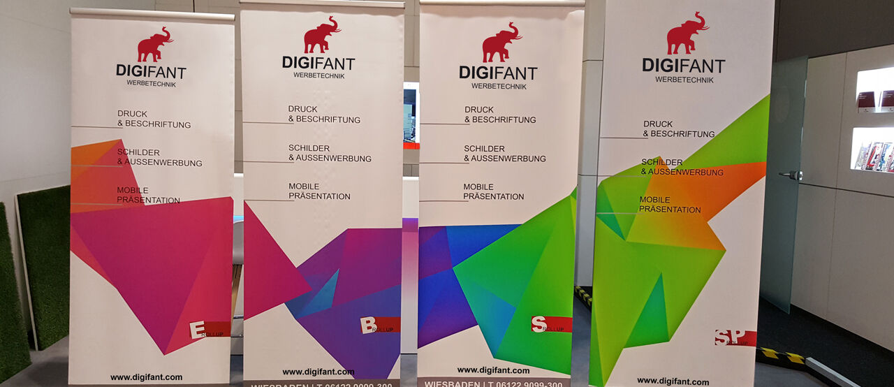 DIGIFANT Werbetechnik Rollups Bannerdisplays