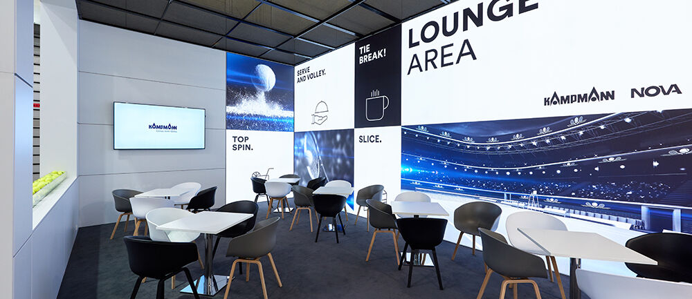 Messestand Kampmann, Messe ISH, Messebau, ISINGERMERZ, Frankfurt