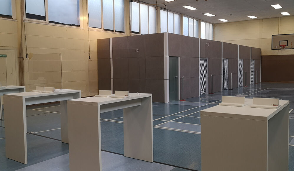 Schreinerei, Werkstatt, Corona, Isingermerz, Wiesbaden, Biebrich, Innenstadt, Dotzheim, Erbenheim, Impfzentren, Messebau