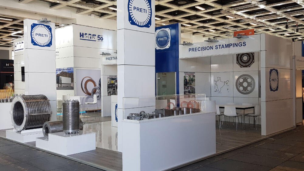 Messestand Ulrich Rieck & Söhne, Messe Coil Winding, Isingermerz, Messebau