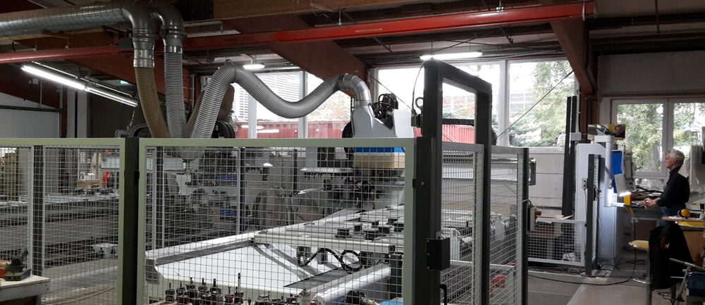 Isingermerz, Wiesbaden, Produktion, Werkstatt, Maschinenpark, CNC, Messebau